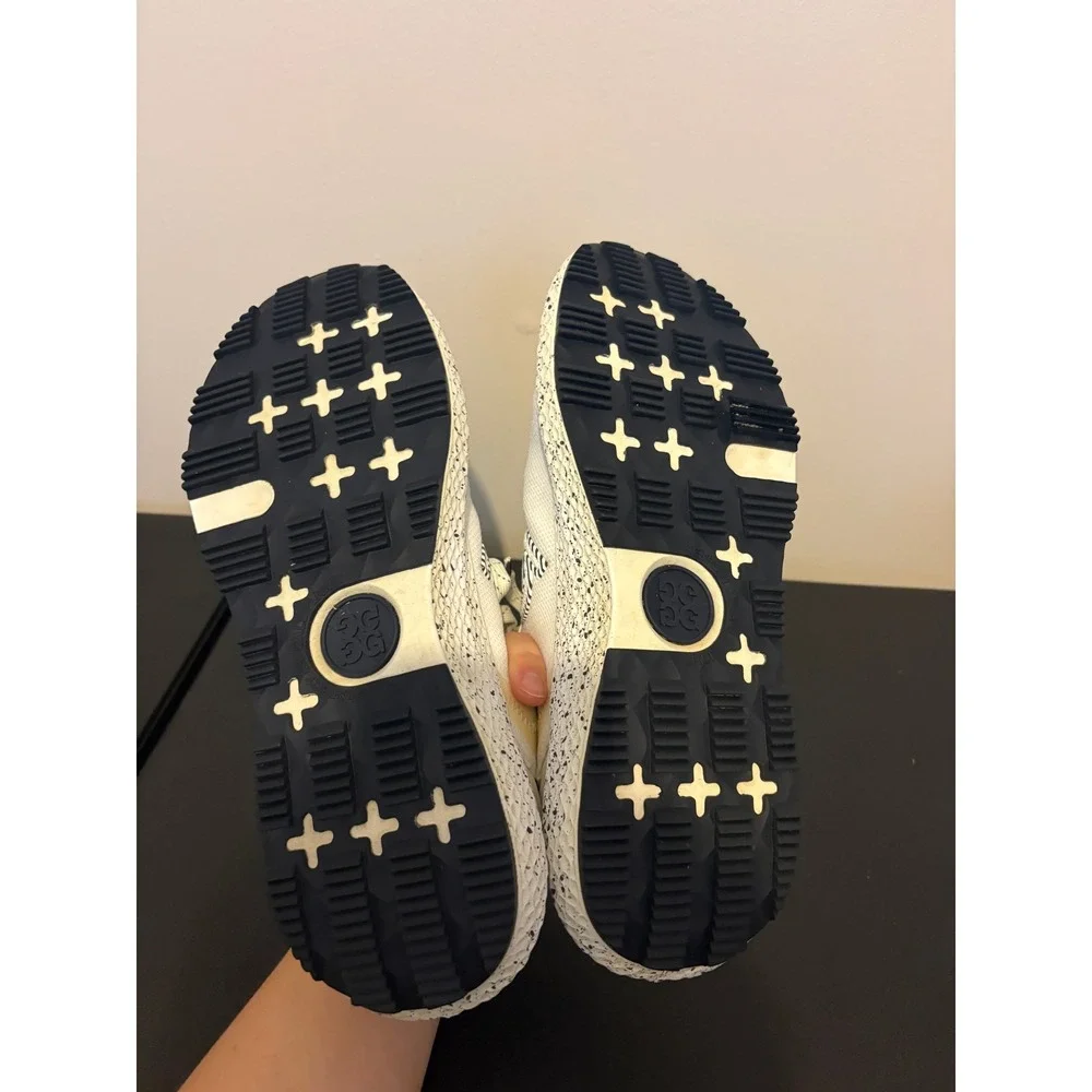 G/FORE MG4+ Golf Shoes Mens 10 Twilight White Navy Spikeless G4MS22EF42